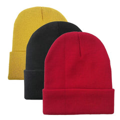 Unisex Knitted Winter Beanie Hat Lady Autumn Cap