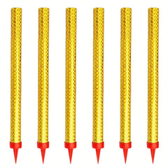 6pcs Golden Birthday Candles Long Thin Cake Cupcake Candles