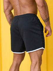 Quick Drying Drawstring Men's Sports Shorts for Summer Gym