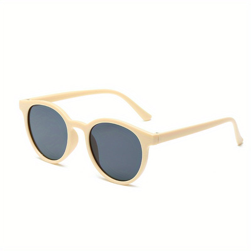 Round Sunglasses Casual Kpop Jelly Anti Glare Glasses UV400