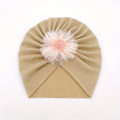 Breathable Mesh Gauze Flower Baby Hat