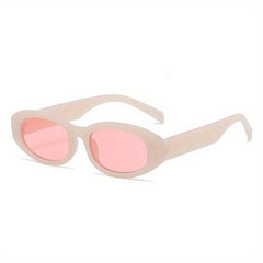 Y2K Oval Sunglasses Jelly Beach Party UV400