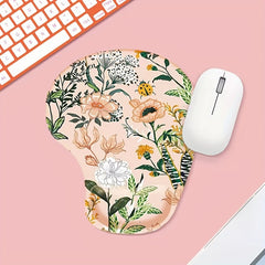Floral Series Mouse Pad With Wrist Rest