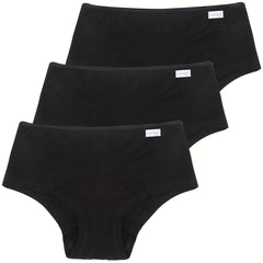 3pcs Soft & Comfy Stretchy Panties Women's Lingerie