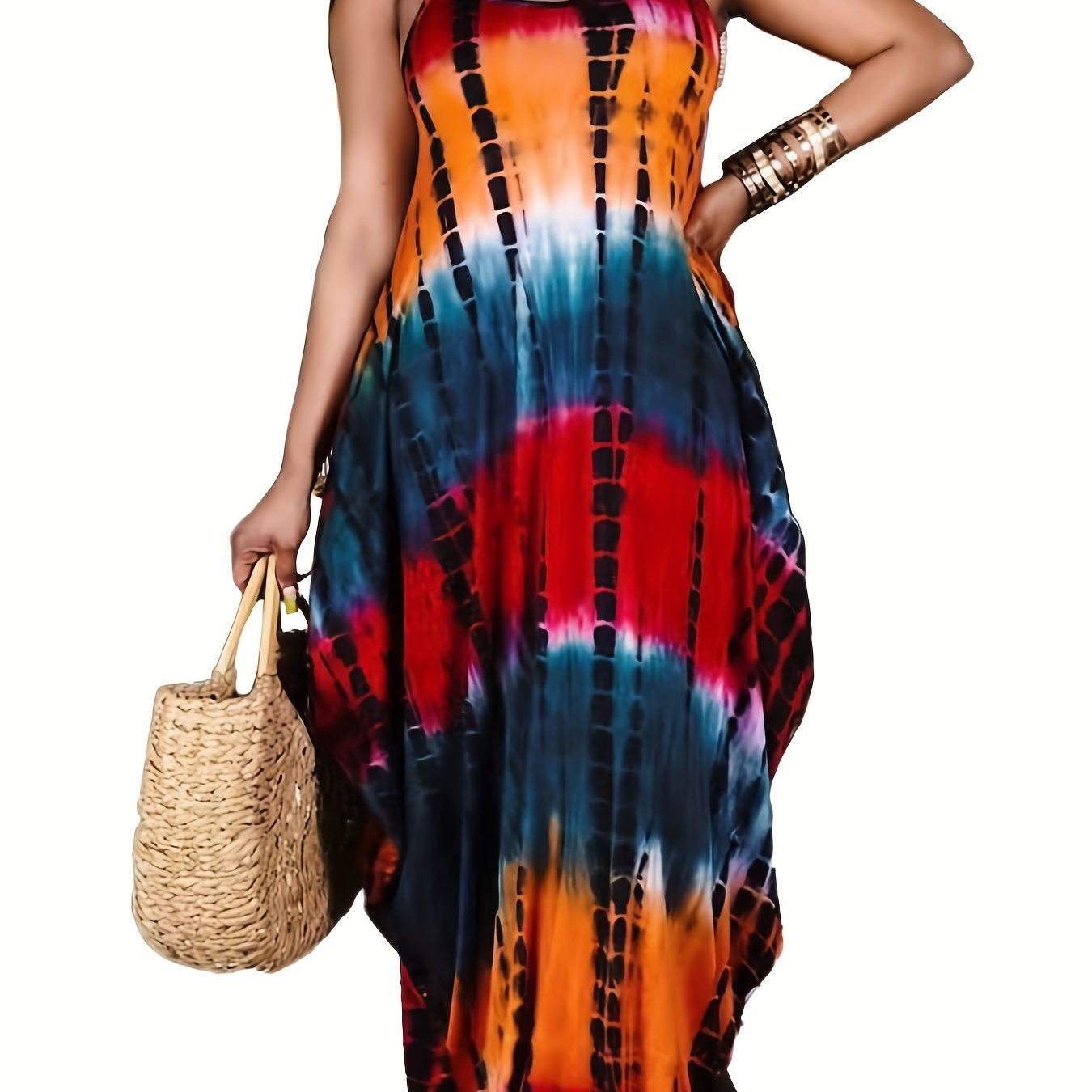  Tie Dye Maxi Cami Dress