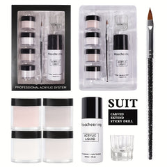 Beginner Acrylic Nail Kit with Acrylic Powder & Liquid Set - Easy to Use