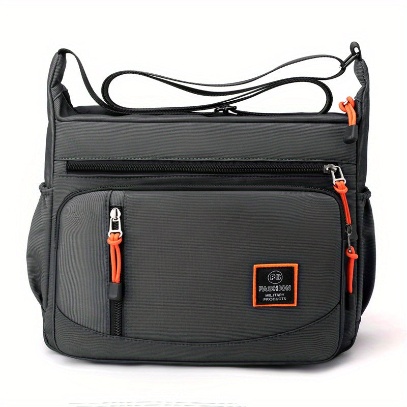 Casual Men's Large Shoulder Bag for Cycling & Hiking