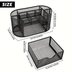 Pen Holder Storage Box with Drawer 22 X 11 X 10 5 Cm