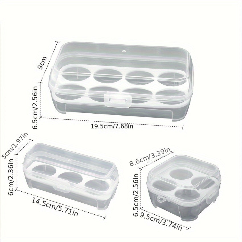 8 Grid Egg Holder Container Portable Storage Box for Camping