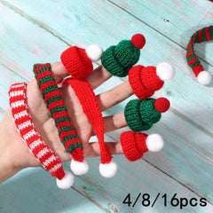 Dollhouse Christmas Mini Knit Hat Mini Scarf Set