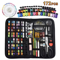 172pcs Sewing Kit for DIY Beginners Adults Emergency Summer Campers Travel Home