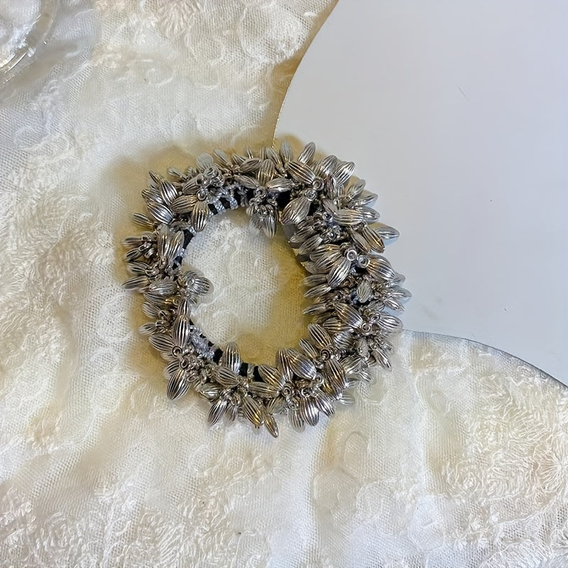 Vintage Ponytail Leather Hair Tie Bun Hair Accessories