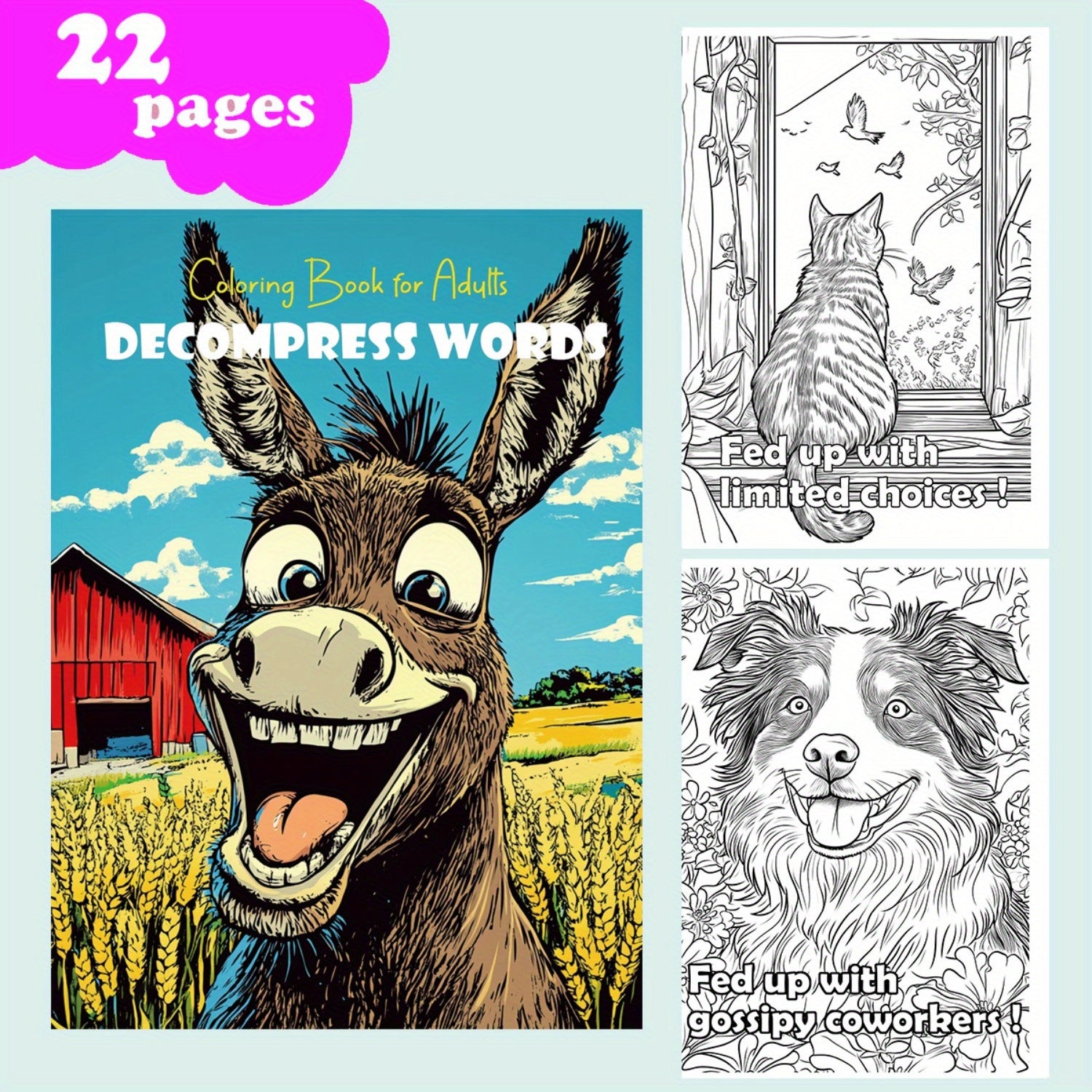 Animal Designs Coloring Book for Ages 14+