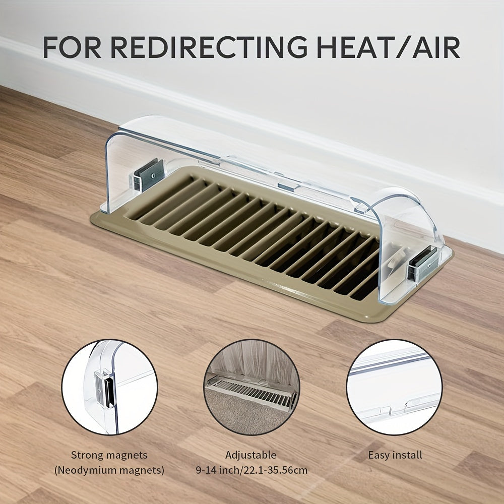 Adjustable Magnetic Air Vent Deflector for Vents Sidewall Ceiling Registers