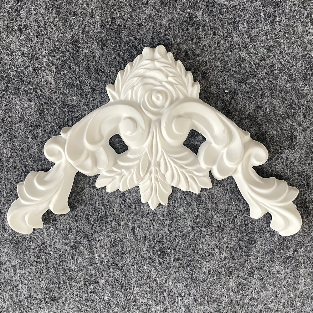 1pc PU French Corner Flower Plaster Decorative Background Wall Decal