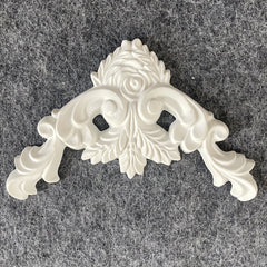 1pc PU French Corner Flower Plaster Decorative Background Wall Decal