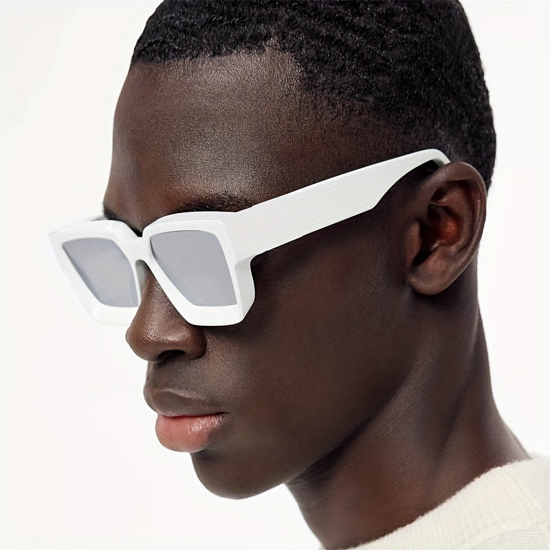 Thick Frame Square Men's Sunglasses Personality Gift Set