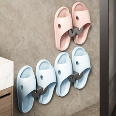 Metal Wall Mounted Shoe Rack Slipper Holder Organizer