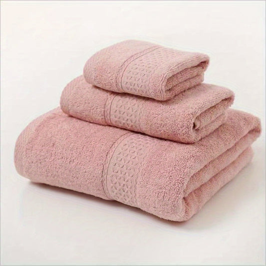 Soft & Absorbent Towel Set - Bath, Hand & Washcloth - Bathroom & Spa Use