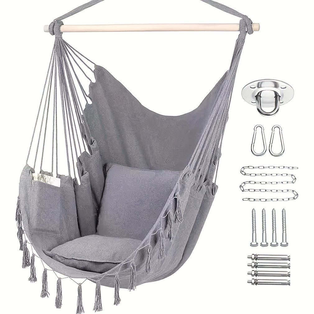 Tassel Hanging Chair Nordic Style Indoor Outdoor Swing Hammock
