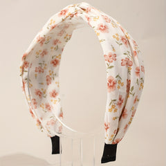 2pcs Knotted Hair Hoop Cross Floral Hairpin Head Hoop Headwear
