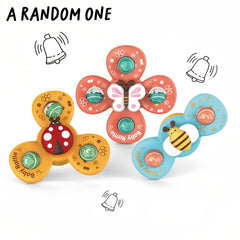 3pcs + 1pc Suction Cup Spin Toys for 1 Year Old Boys & Girls