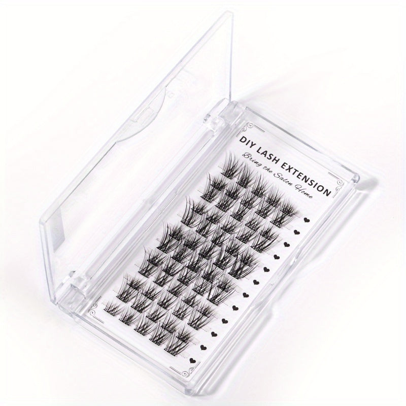 72pc Reusable Cluster Lashes 8-16mm DIY Lash Extensions