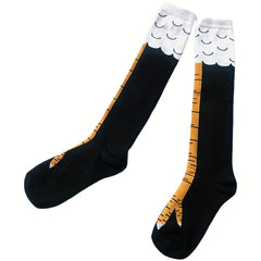 Chicken Feet Pattern Over The Knee Socks Women's Stockings