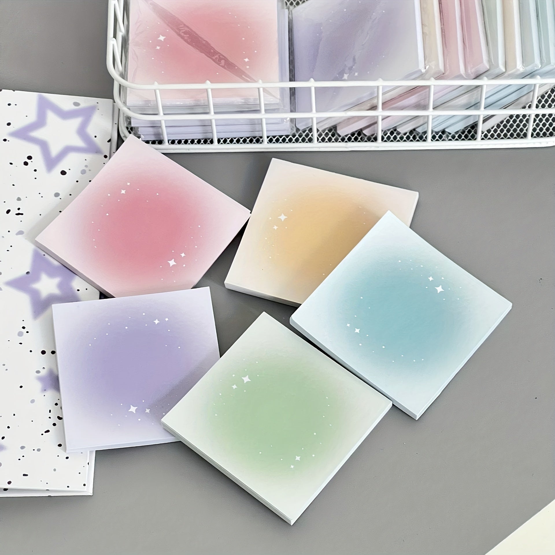 Colorful Gradient Note Paper Book Tearable Small Notepad