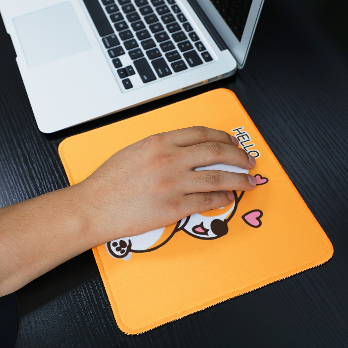 Corgi Dog Mouse Pad Non Slip Rubber Base Animal Mouse Mat Office 20X24CM