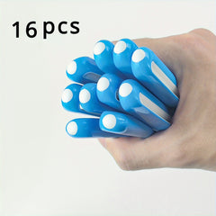 16pcs Plastic Ballpoint Pen Body for Students and Professionals - Black Ink