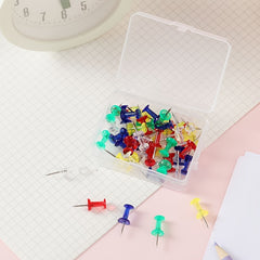 Colorful Thumbtack Pack Office Supplies