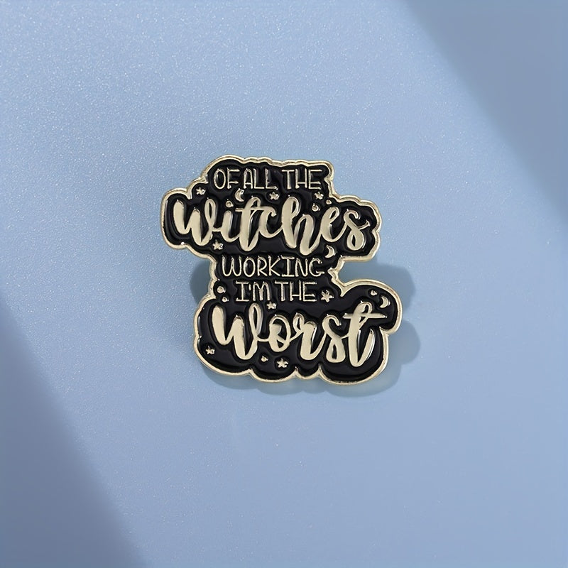 Worst Witch Enamel Pins Gothic Punk Brooches Lapel Badges Jewelry Gift