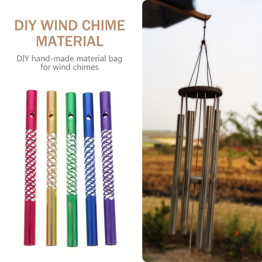 10pcs Aluminum Wind Chime Pipes Windchime String Metal Tubes