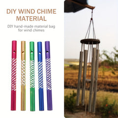 10pcs Aluminum Wind Chime Pipes Windchime String Metal Tubes