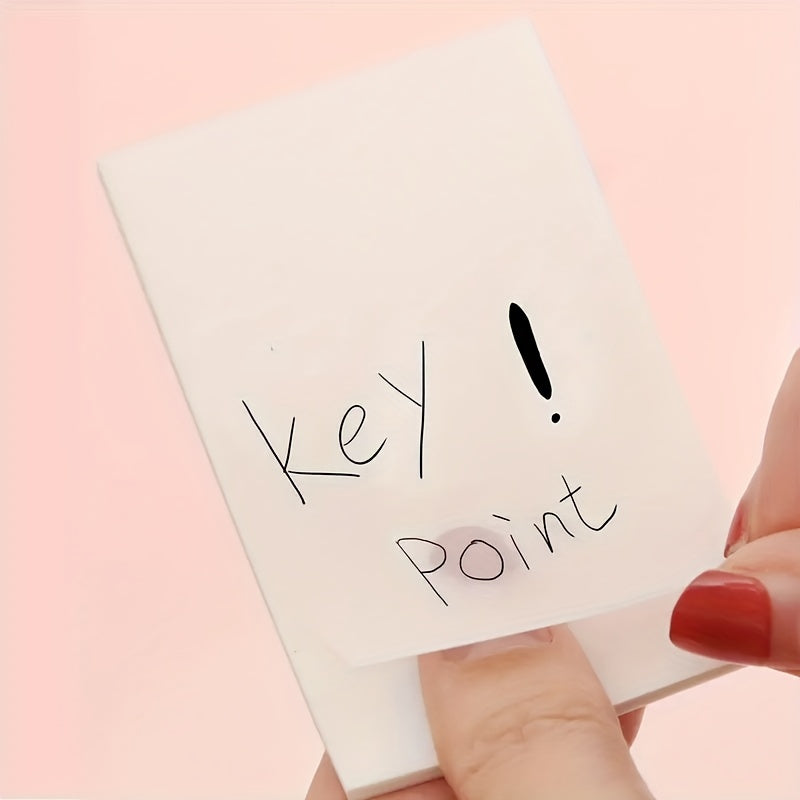 50 Sheets Transparent Waterproof Sticky Notes 7.62x7.62 cm