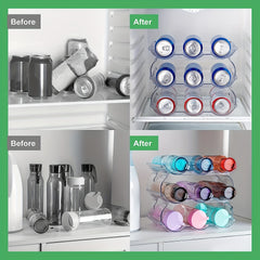 Plastic Stackable Water Bottle Holder Organizer Rack