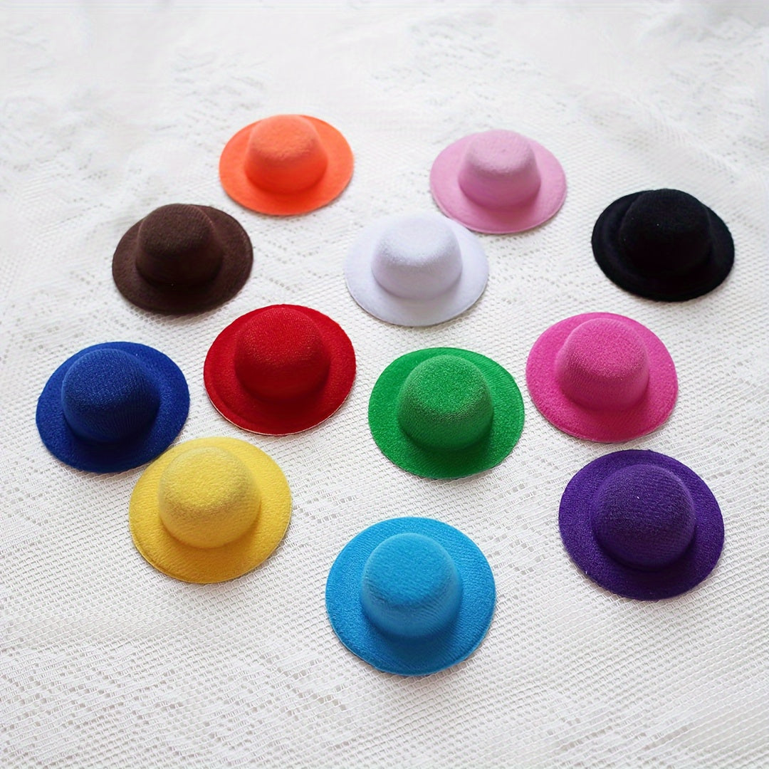 12 Mini Formal Hats DIY Craft for Hair Accessories 3-9 Inches