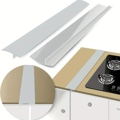 2pcs Silicone Gap Strip Stove Counter Sealing Strip Kitchen Accessory