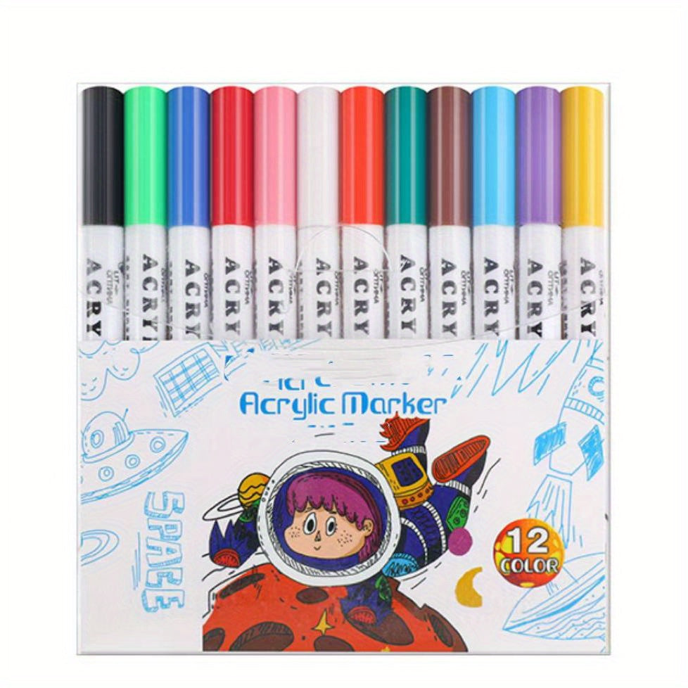 36 Colors Acrylic Paint Pens for Rock Painting Stone Ceramic Glass