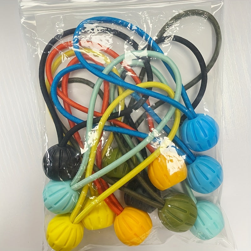 12pcs Bungee Cords with Ball for Canopy Poles Tie Down Straps