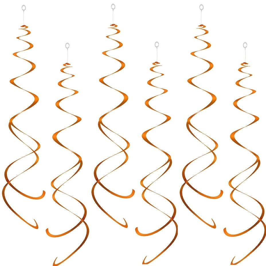 12pcs Foil Swirl Hanging Decoration Birthday Halloween Wedding Baby Shower Party