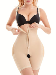 SCARBORO Padded Shaping Shorts Tummy Control Butt Lifting Slimming Zipper Shorts
