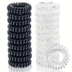 20 PCS Spiral Hair Tie High Elasticity No Damage To Hair