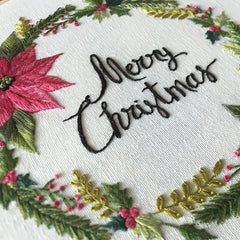 DIY Christmas Theme Embroidery Kit Hand Art Craft Decoration Gift