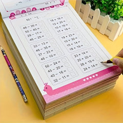 Addition & Subtraction Practice Book: 100 Exercises, 80 Pages