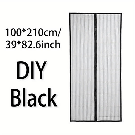 Magnetic Screen Door Easy Install Heavy Duty Mesh Keep Bugs Out