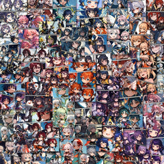 48pcs Anime Cartoon Stickers Pack For Kids Laptop Luggage Bottle Cup Phone