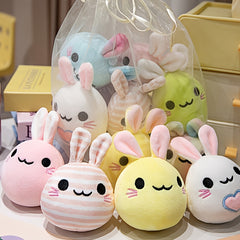 9pcs Soft Plush Rabbit Dolls Long Eared Playful Designs
