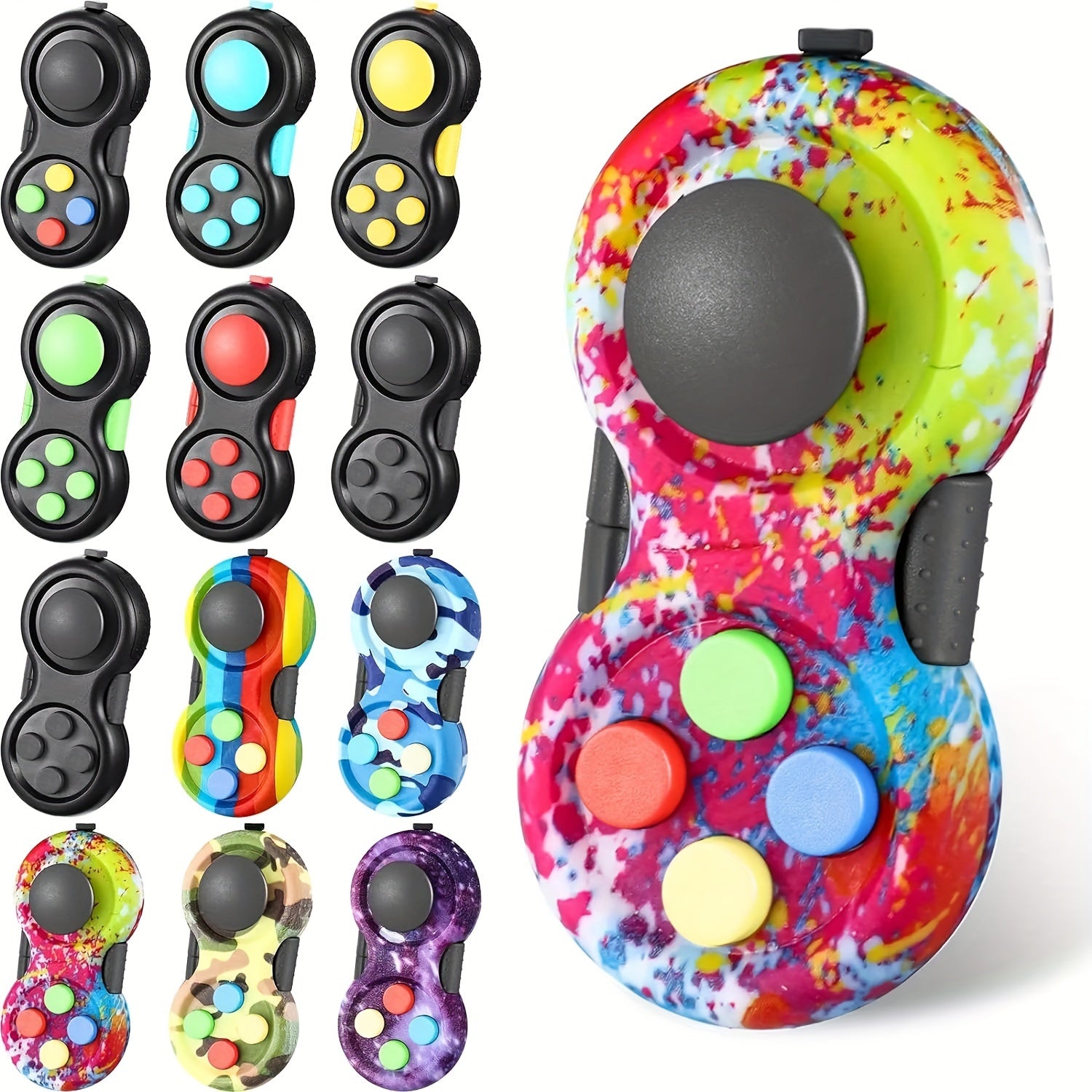 3pcs Retro Classic Fidget Controller Handheld Game Fun Fidget Pad Packs